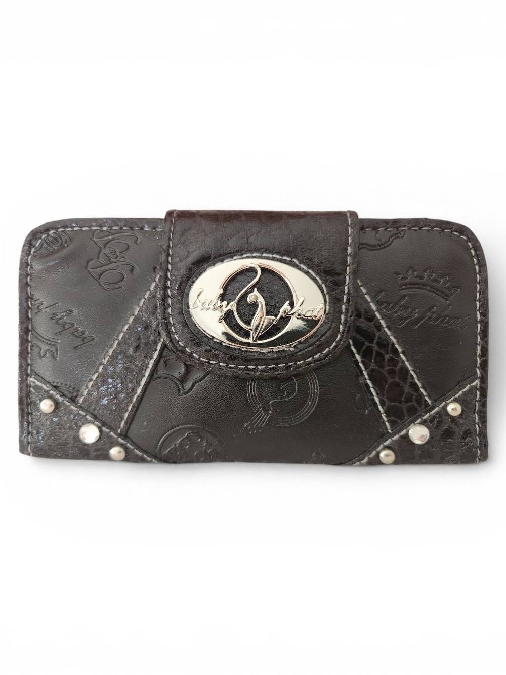 Portefeuille Baby Phat Vintage Y2K Noir – Neuf 🖤